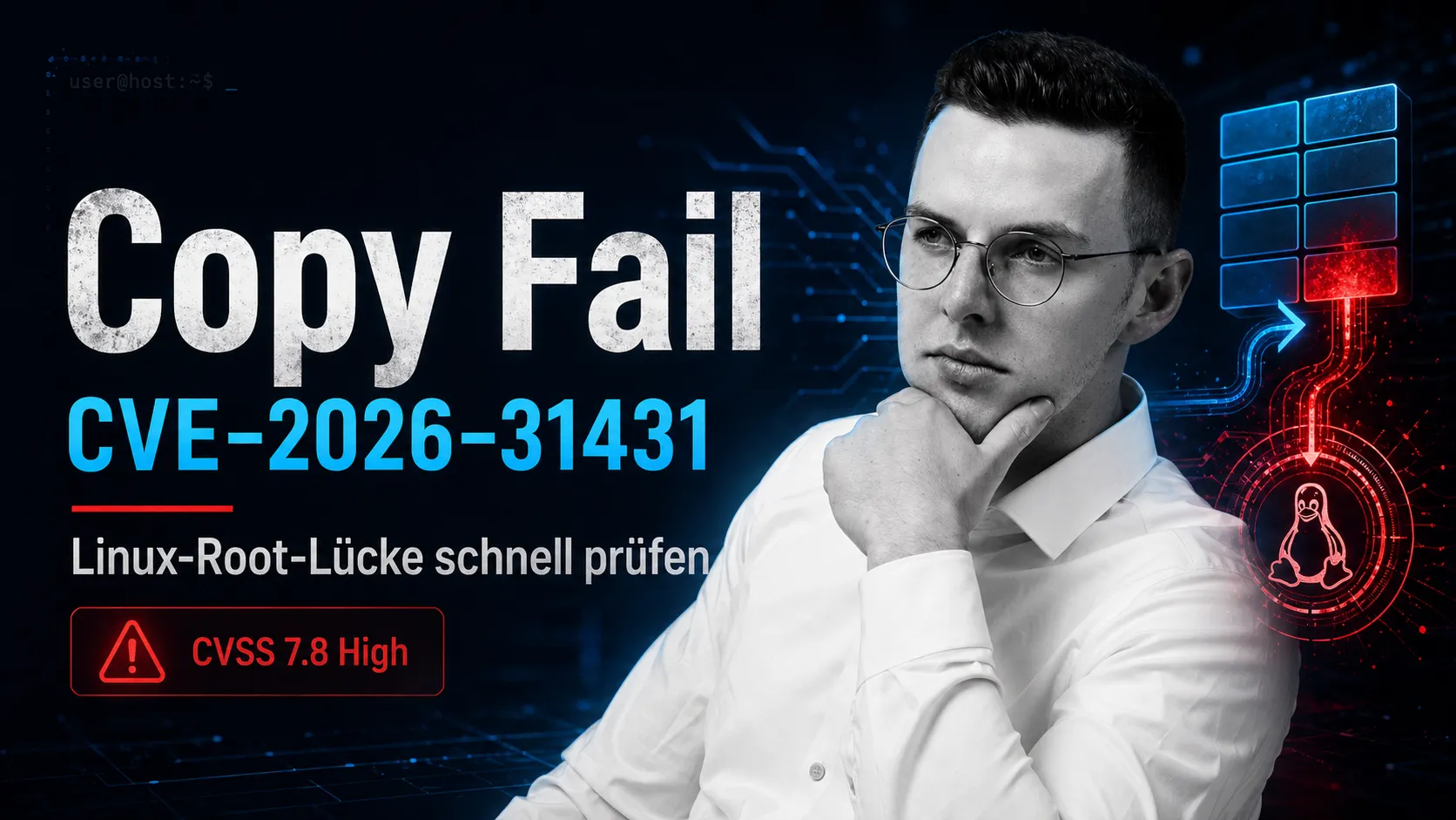 Copy Fail CVE-2026-31431: abstrahierte Linux Page-Cache-Manipulation über AF_ALG und splice mit Root-Risiko