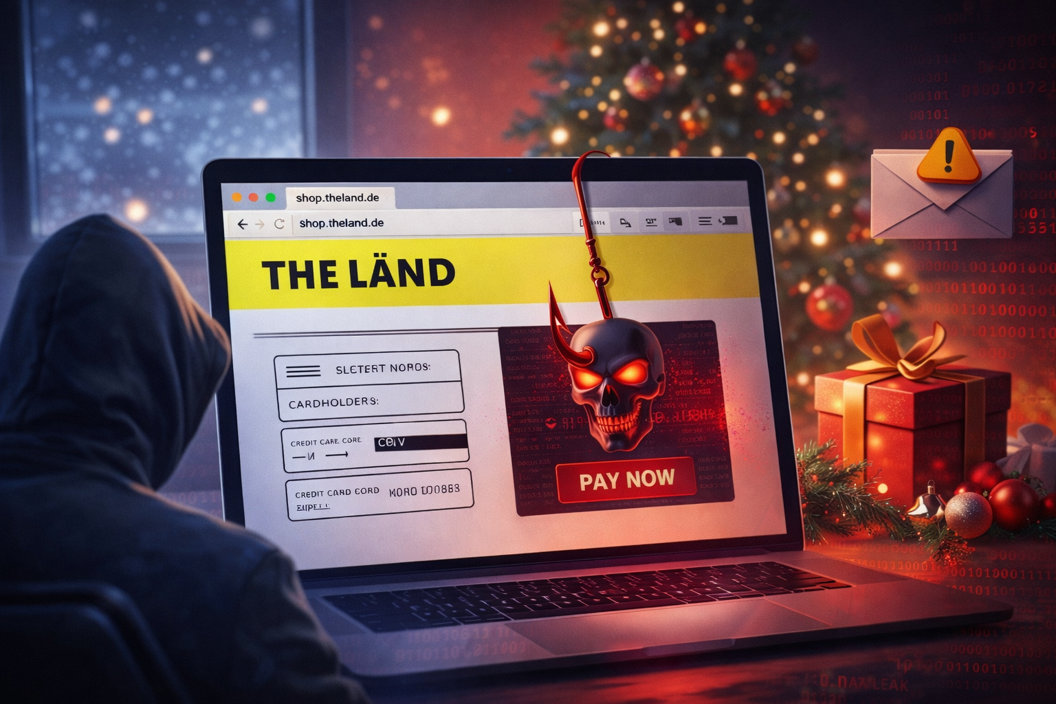 Titelbild: Cyberangriffe über Weihnachten & Feiertage: Warum diese Zeit besonders riskant ist – Artikel von Mika Schmidt