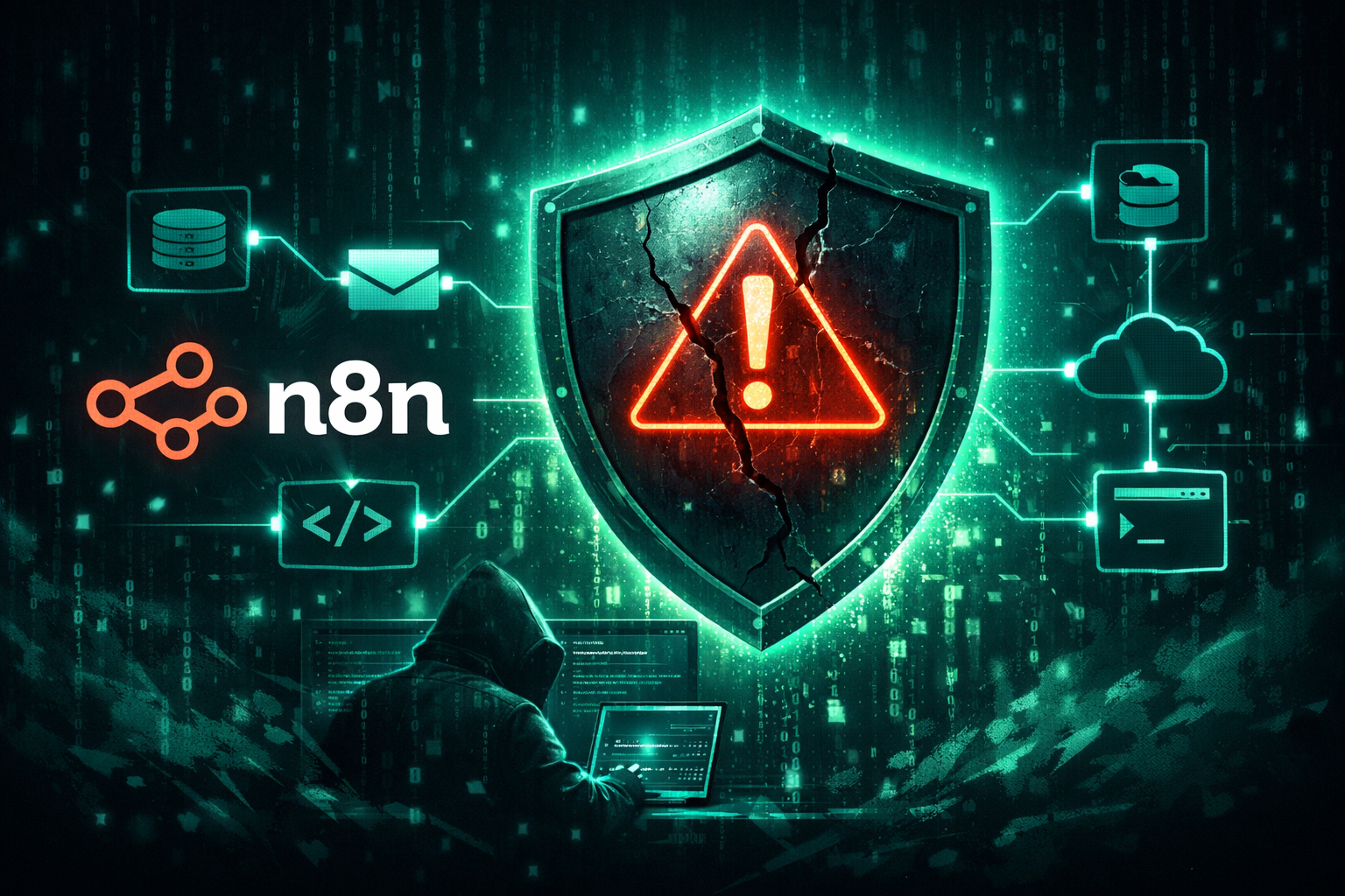 Titelbild: Kritische n8n-Sicherheitslücke (CVE-2026-21858): Wie eine Form-Funktion zur vollständigen Übernahme führt – Artikel von Mika Schmidt